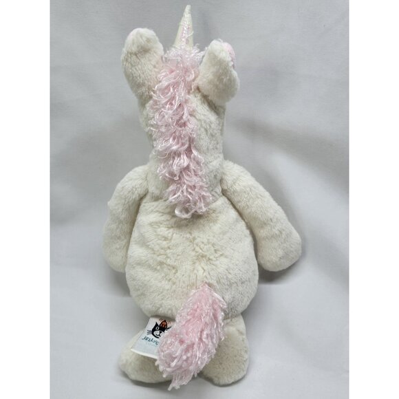 Jellycat Bashful Unicorn Pink Soft Plush Stuffed Animal Toy 12” - Picture 7 of 9